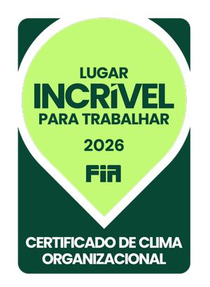 Selo FIA 2026 · Lugar Incrível para Trabalhar · Certificado de Clima Organizacional
